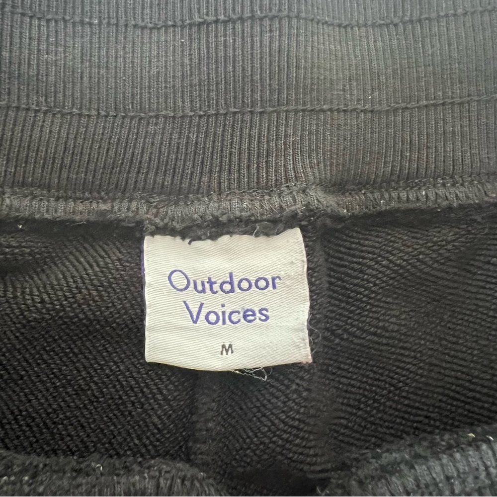 Outdoor Voices Thick Jogger Drawstring Pockets Sweatpants Black Women's Size M - Picture 5 of 8
